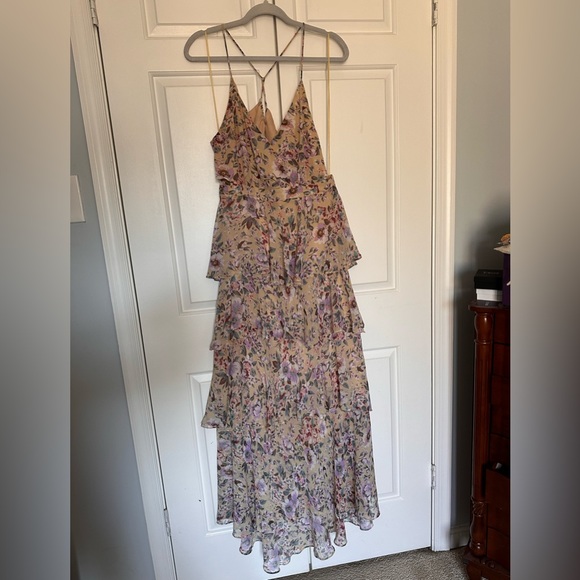 Astr Rosana Floral Tiered Ruffle Maxi Dress in size XL - Picture 4 of 8